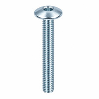 RAMPA KT 6mm Bolt Mushroom Head M6 40mm Hex 5 mm Silver Zinc