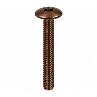 RAMPA KT 6mm Bolt Mushroom Head M6 70mm Hex 4 mm Brown Coated