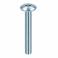 RAMPA KT 8mm Bolt Mushroom Head M8 80mm Hex 5 mm Silver Zinc