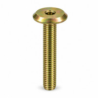 RAMPA KF Bolt Flat Head M10 70mm Hex 6 mm Steel Yellow Zinc