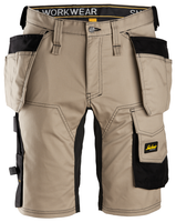 SNICKERS Cotton with Stretch Khaki Shorts for Carpenters that have Holster Pockets  available in Australia and New Zealand