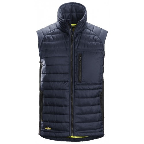 SNICKERS Polyester Black  Vest  for Carpenters that have Full Zip  available in Australia and New Zealand