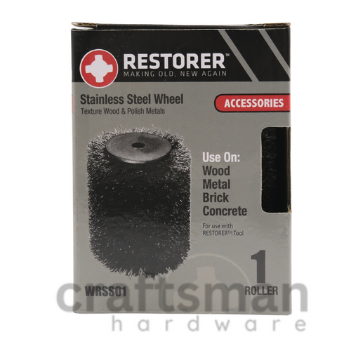 Shop RESTORER TOOL Steel Wire Stainless Attachments for cleaning reclaimed lumber, wood distressing, barrel stave soot removal, and metal polishing. Shop RESTORER TOOL Steel Wire Stainless Attachments for cleaning reclaimed lumber, wood distressing, barrel stave soot removal, and metal polishing.