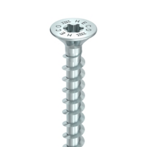 HECO Silver Zinc Countersunk Head Screws | Countersunk Head Screws for Carpentry Screws, Hinge Screws in Townsville and Brisbane.