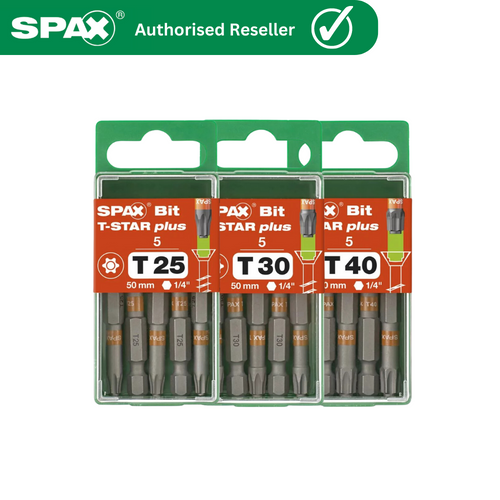 spax drive bits for spax screws and fasteners including pan head and washer head screws.