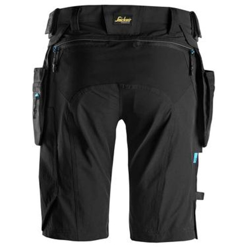 SNICKERS Shorts 6108 with Holster Pockets  for SNICKERS Shorts | 6108 Lite Work Black Shorts with Holster Pockets 4-Way Stretch that have Configuration available in Carpentry