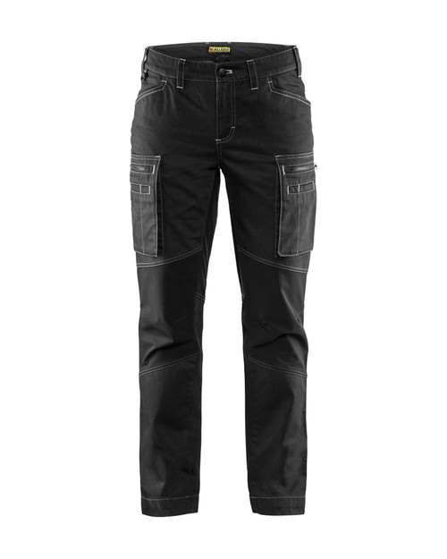 Craftsman Hardware supplies BLAKLADER workwear range including Trousers with Stretch for the Receptionist to support Women in Construction in Melbourne