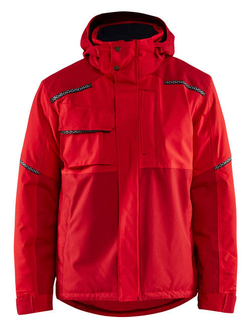 Mens Hiking Jacket  4881  - Red  Full Zip  Waterproof & Breathable for Outdoor Adventures.