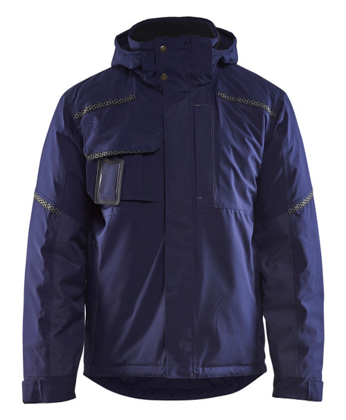 Mens Hiking Jacket  4881  - Navy Blue  Full Zip  Waterproof & Breathable for Outdoor Adventures.