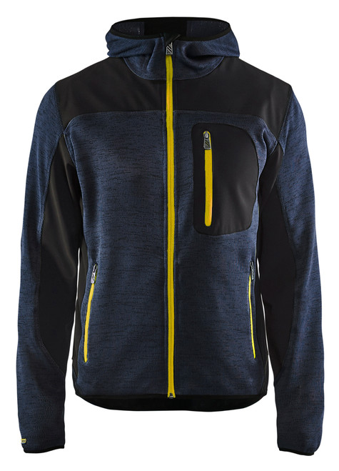 The Blaklader Jacket hoodie in Dark Navy Blue is a stylish choice for work and leisure.