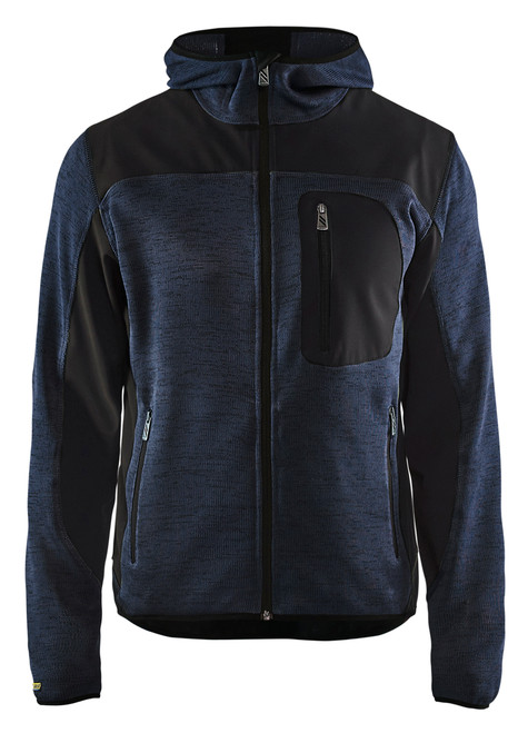This Blaklader Workwear Jacket hoodie model 4930 in Dark Navy Blue is perfect for casual gatherings and workwear.