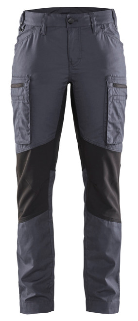 Craftsman Hardware supplies BLAKLADER workwear range including Trousers with Stretch for the Receptionist to support Women in Construction in Melbourne
