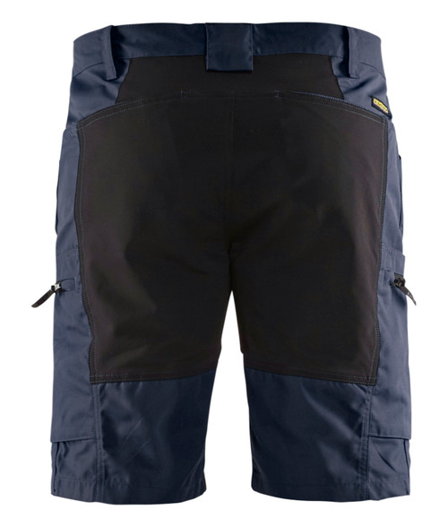 BLAKLADER Shorts 1449 with  for BLAKLADER Shorts | 1449 Service Stretch Dark Navy Blue Shorts with Polyester that have Configuration available in Carpentry