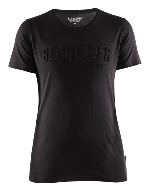 BLAKLADER T-Shirt  3431  with  for BLAKLADER T-Shirt  | 3431 Womens Black 3D Logo T-Shirt with Cotton that have  available in Australia and New Zealand