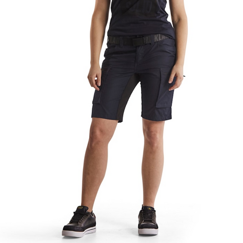 Suitable work Shorts available in Australia and New Zealand BLAKLADER Polyester Dark Navy Blue Shorts for Carpenters