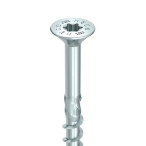 HECO Countersunk Head Screws | 8mm Silver Zinc Full Thread with HD40 Drive, Timber Engineering, Cross Laminated Timber, Screws and Fasteners, Workshop in Melbourne