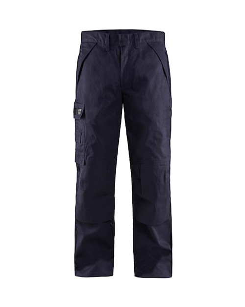 BLAKLADER Trousers | Mens 1701 Navy Blue Cotton Welding Trousers