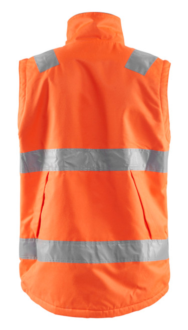BLAKLADER Vest | 3870 Vest with Reflective Tape for Rail Industry, Heat Transfers and High Vis Orange in Sydney