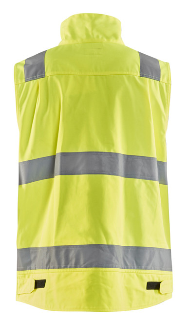 BLAKLADER Vest | 8505 Vest with Reflective Tape for Construction industry, Electricians and High Vis Yellow in Sydney