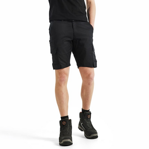 BLAKLADER 2-Way Stretch Black Shorts for Carpenters that have Scratch Free  available in Australia and New Zealand