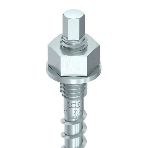 Buy Online HECO 7.5mm Pre-Set Threaded Screw Anchor with Silver Zinc for the Carpentry Industry and Installers in Perth, Sydney and Brisbane