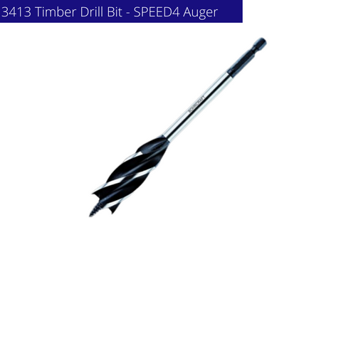 Buy Online BOHRCRAFT 3413 SPEED4  Drill Bits for Solid Timber with Auger for the Carpentry Industry and Operators in Victoria and New South Wales.