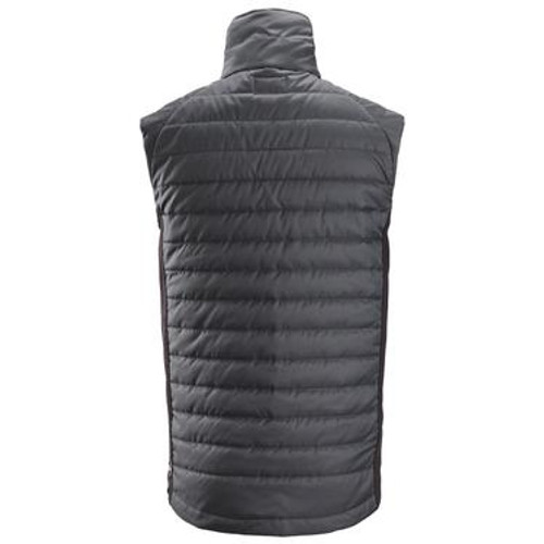 SNICKERS Polyester Mid Grey  Vest  for Carpenters that have Full Zip  available in Australia and New Zealand