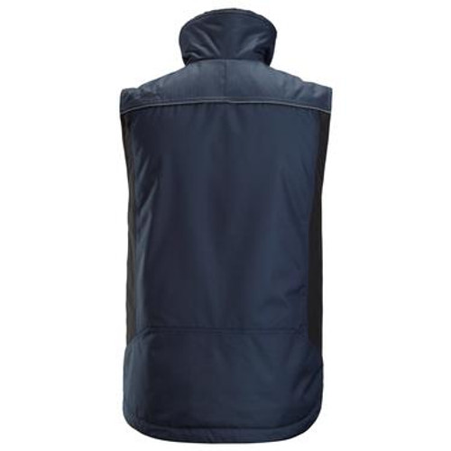 SNICKERS Pile Lining Navy Blue  Vest  for Carpenters that have Full Zip  available in Australia and New Zealand