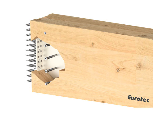 EUROTEC 7.5mm T Profile Structural Connector Screws  with  EST Rod Dowel for the Workers in Construction