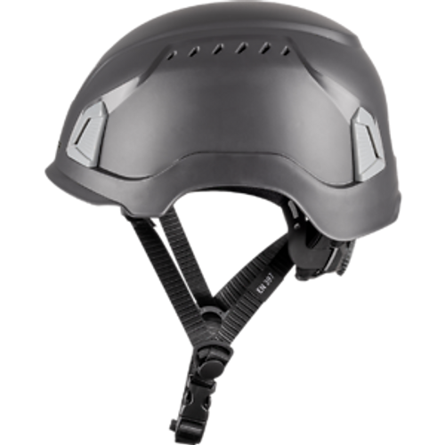 ZEKLER Helmet | ZONE Standard Grey Technical Safety Helmet  with Chinstraps for Rope Access, Electricians in Melbourne, Sydney and Brisbane.