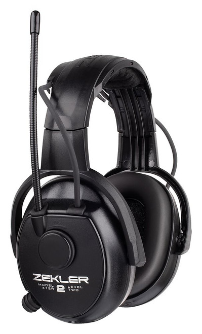 ZEKLER Ear Muffs | 412 R Class 2 AUX Input, FM Radio  with Over Head for Workshops, Machinery Operator to create a total tool solution for construction.