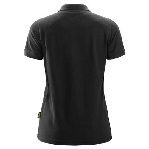 Shop SNICKERS 2702 Black Women’s Work Polo Shirt – feminine fit, durable poly/cotton blend with reinforced seams, easy-care finish