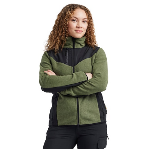 BLAKLADER Jacket | 5943 Womens Autumn Green /Black Jacket Knitted with Softshell in Polyester