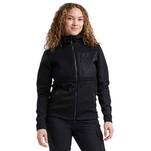 BLAKLADER Jacket | 3542 Womens Black Jacket Hooded in Polyester Fleece