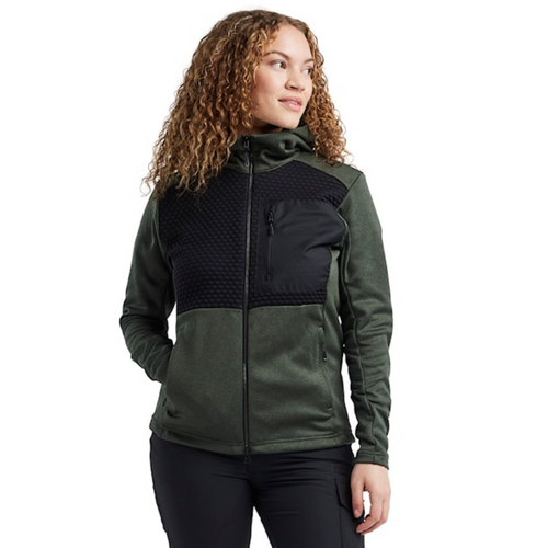 BLAKLADER Jacket | 3542 Womens Autumn Green Jacket Hooded in Polyester Fleece