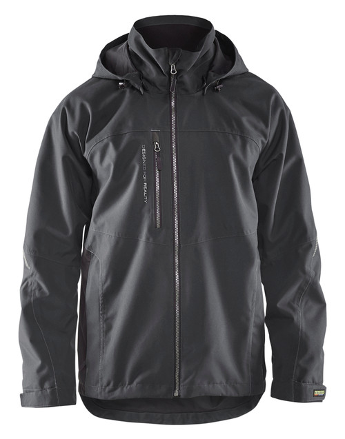 The Blaklader Workwear Dark Grey Shell Polyester Jacket  is perfect for those who work hard and play hard. The Blaklader Workwear Dark Grey Shell Polyester Jacket  is perfect for those who work hard and play hard.
