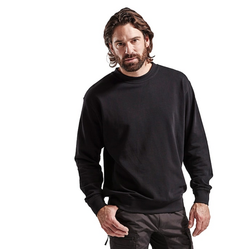 BLAKLADER Pullover  3340 with  for BLAKLADER Pullover  | 3340 Black Jersey Pullover in Cotton that have  available in Australia and New Zealand