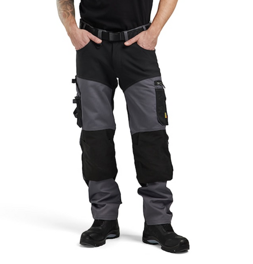 BLAKLADER Trousers | Craftsman Stretch Trousers , Mens Work Trousers with Kneepad Pockets with  for Roadworkers and Rope Access Technicians available in Melbourne