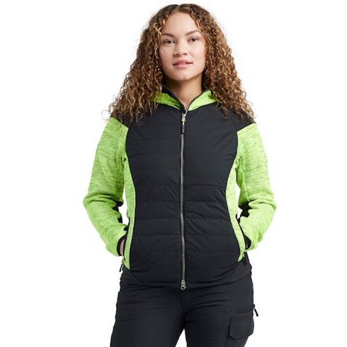 BLAKLADER Jacket | 5931 Womens High Vis Yellow /Black Jacket Knitted Hybrid in Polyester