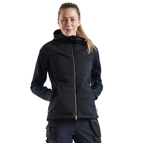 BLAKLADER Jacket | 5931 Womens Dark Navy Blue /Black Jacket with Fuil Zip Knitted in Polyester