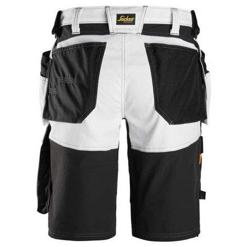 SNICKERS Shorts 6151 with Holster Pockets  for SNICKERS Shorts | 6151 Mens Painters White Shorts with Holster Pockets Cotton with Stretch that have Configuration available in Electrical