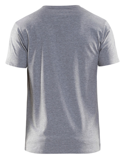 BLAKLADER T-Shirt  3533 with  for BLAKLADER T-Shirt  | 3533 Grey Melange Classic T-Shirt in Cotton with Stretch that have  available in Australia and New Zealand