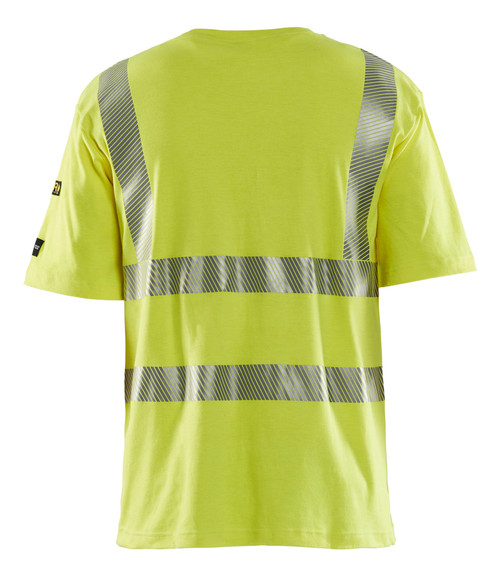 BLAKLADER T-Shirt  3480 with  for BLAKLADER T-Shirt  | 3480 High Vis Yellow Short Sleeve T-Shirt in Anti-Static Multinorm that have Short Sleeve  available in Australia and New Zealand