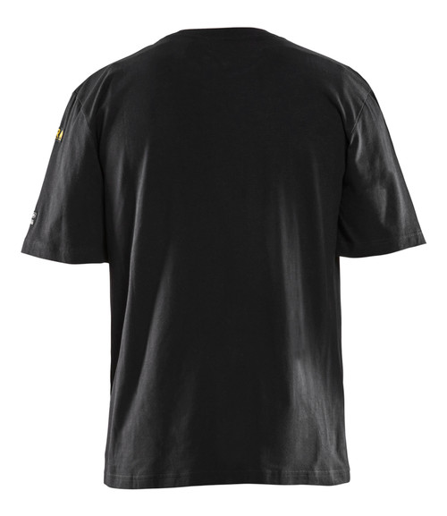 BLAKLADER T-Shirt  3482 with  for BLAKLADER T-Shirt  | 3482 Black Short Sleeve Flame Resistant T-Shirt in Anti-Flame Cotton that have Short Sleeve  available in Australia and New Zealand