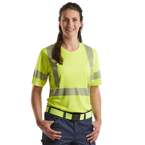 BLAKLADER Polo Shirt  3336  with  for BLAKLADER Polo Shirt  | 3336 Womens High Vis Yellow UV Protection Polo Shirt with Reflective Tape Polyester that have UV Protection  available in Australia and New Zealand