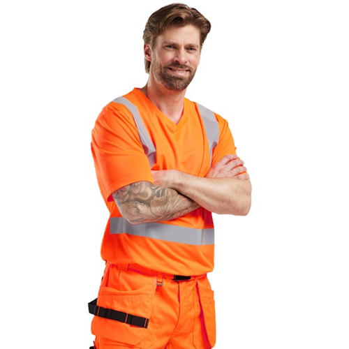 Buy online in Australia and New Zealand a  High Vis Orange T-Shirt  for Carpenters that are comfortable and durable.