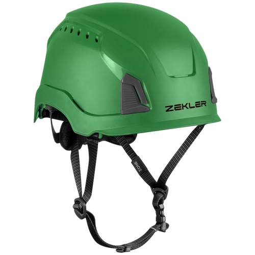 ZEKLER Helmet | ZONE Standard Green Technical Safety Helmet  for Chinstraps, Rope Access, Electricians, Construction, Workshops and Machinery Operators