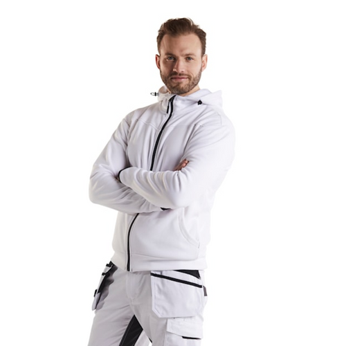 Buy online in Australia and New Zealand a  White Hoodie  for Electricians that are comfortable and durable.