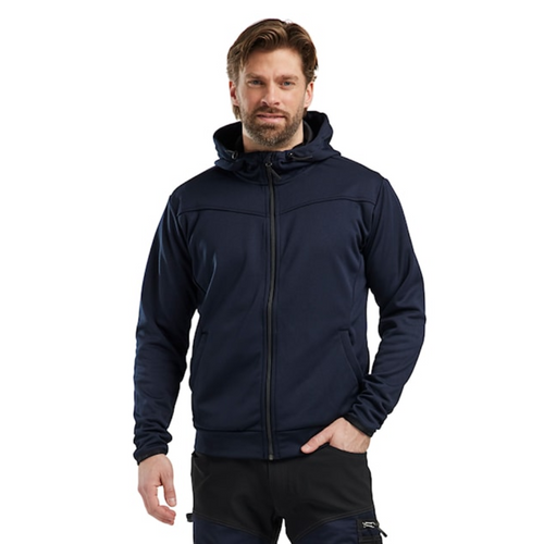 BLAKLADER Polyester Dark Navy Blue  Hoodie  for Carpenters that have Full Zip  available in Australia and New Zealand