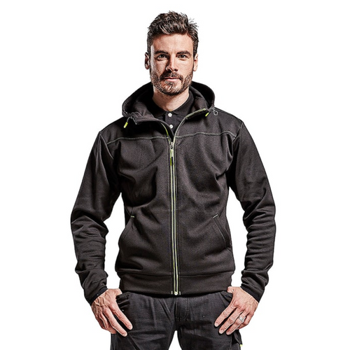 BLAKLADER Hoodie  3363 with  for BLAKLADER Hoodie  | 3363 Black / High Vis Yellow Full Zip Jersey Hoodie in Polyester that have Full Zip  available in Australia and New Zealand